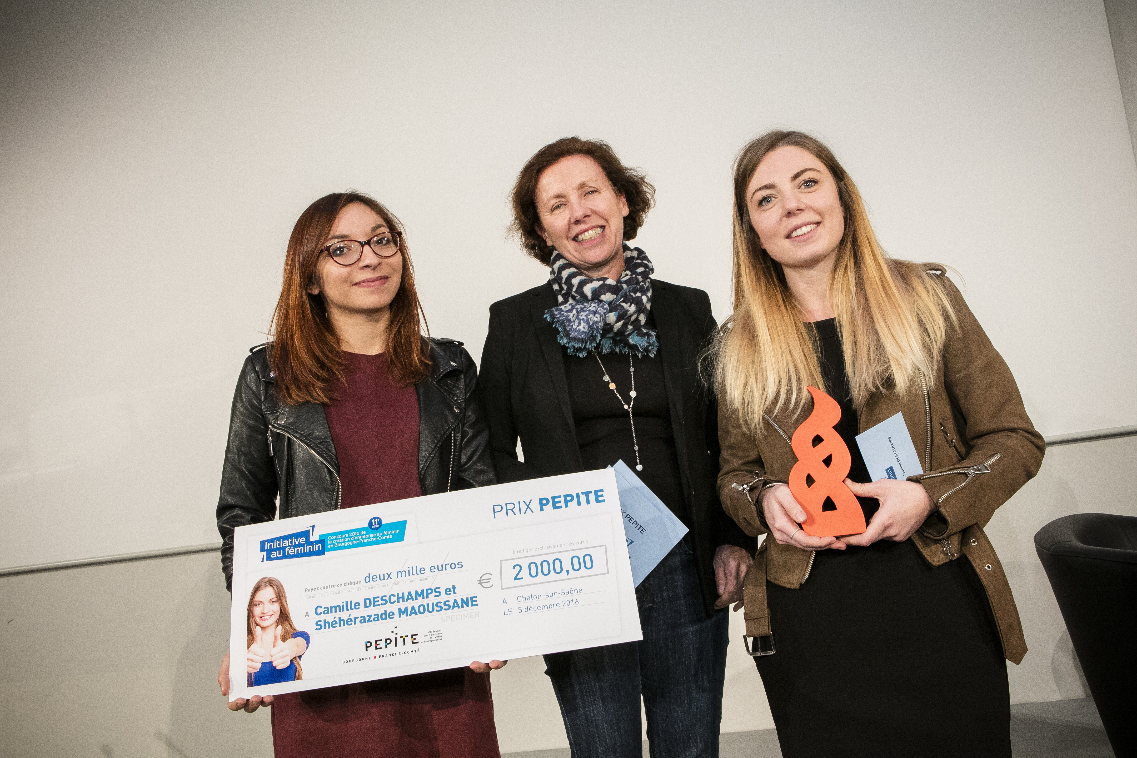 Prix PEPITE concours "Initiative au féminin" 2016