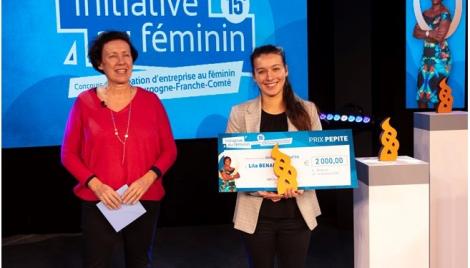 Bravo Lila BENADDA lauréate du prix "Etudiante" concours INITIATIVE AU FEMININ