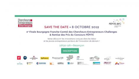 Save the date ! remise des prix concours PEPITE BFC - 8/10 Besançon